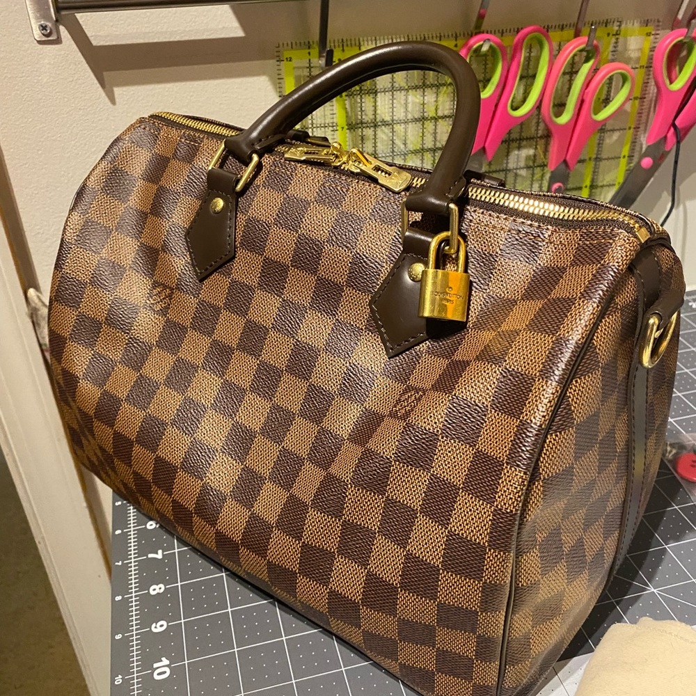 Louis Vuitton Speedy Bandoliere 30 Damier Ebene 2020 Made In France. **SOLD**